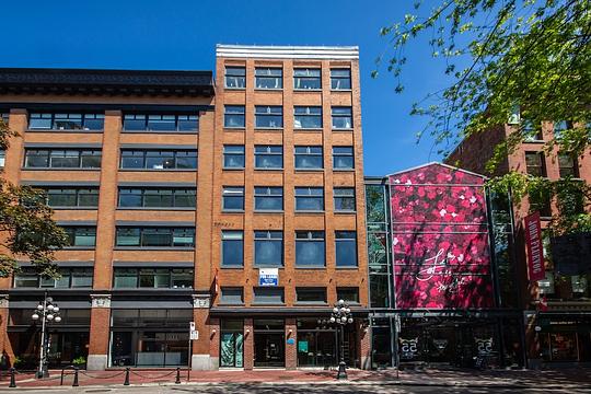 Coldwell Building streetscape in Gastown, Vancouver